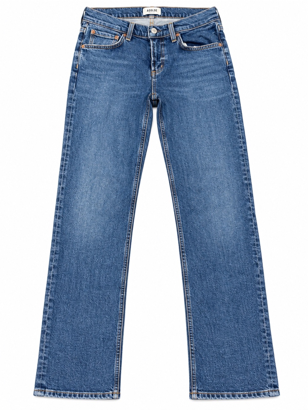 AGOLDE Low Rise Slim Jeans 26 Blue Y2K Straight Leg Denim